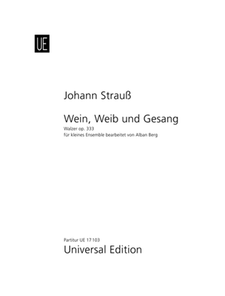 Wein Weib & Gesang Opus 333 P/Harm